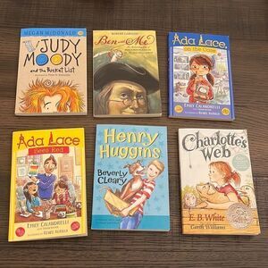 Children’s Kids Paperback Books Lot Of 6 Books